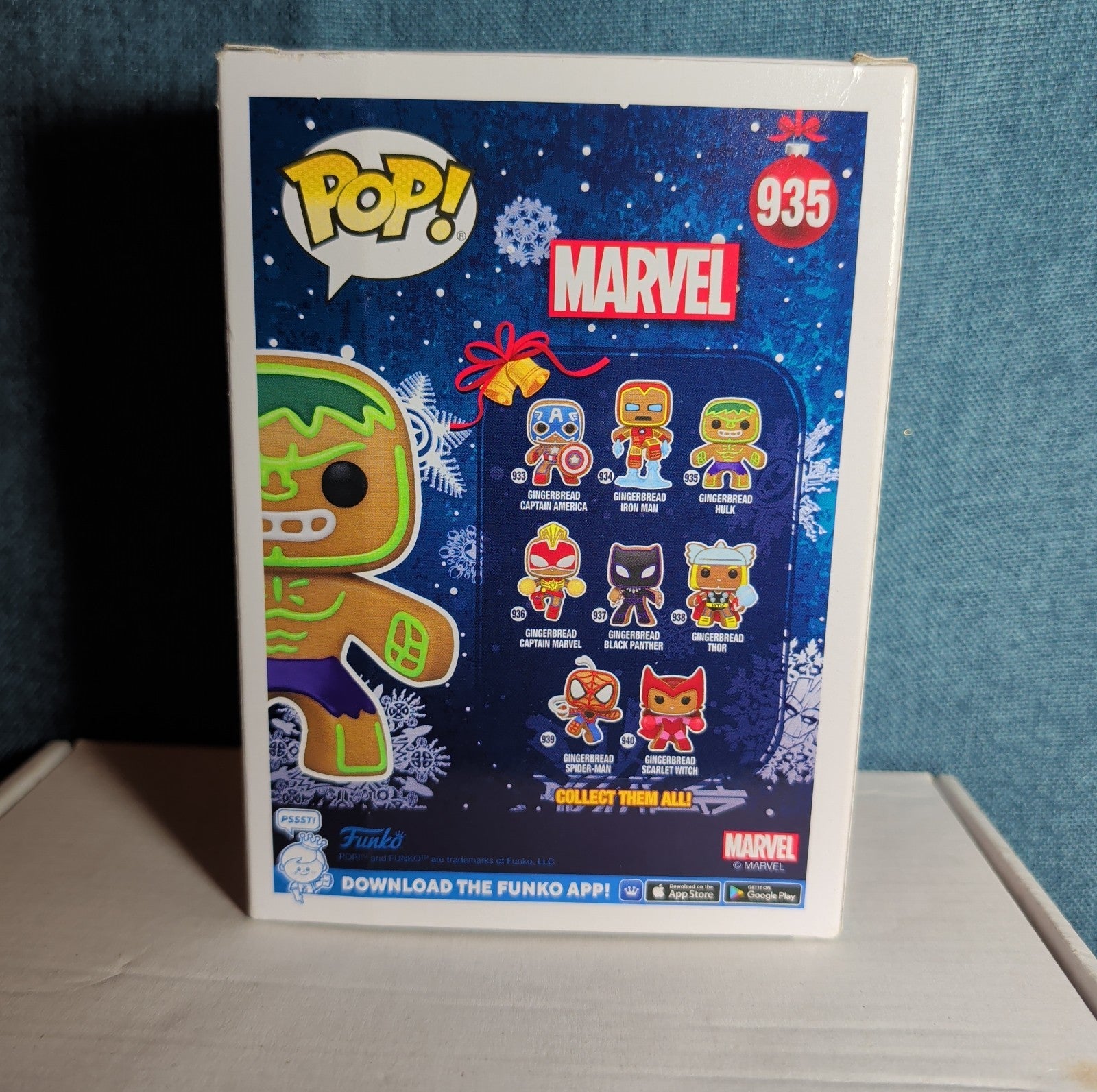Funko Pop! Marvel: Holiday - Gingerbread Hulk #935 NIB with Protector