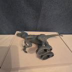 Chap Mei Dino Valley Velociraptor Figure Blue Stripe Replacement Animal Planet 7