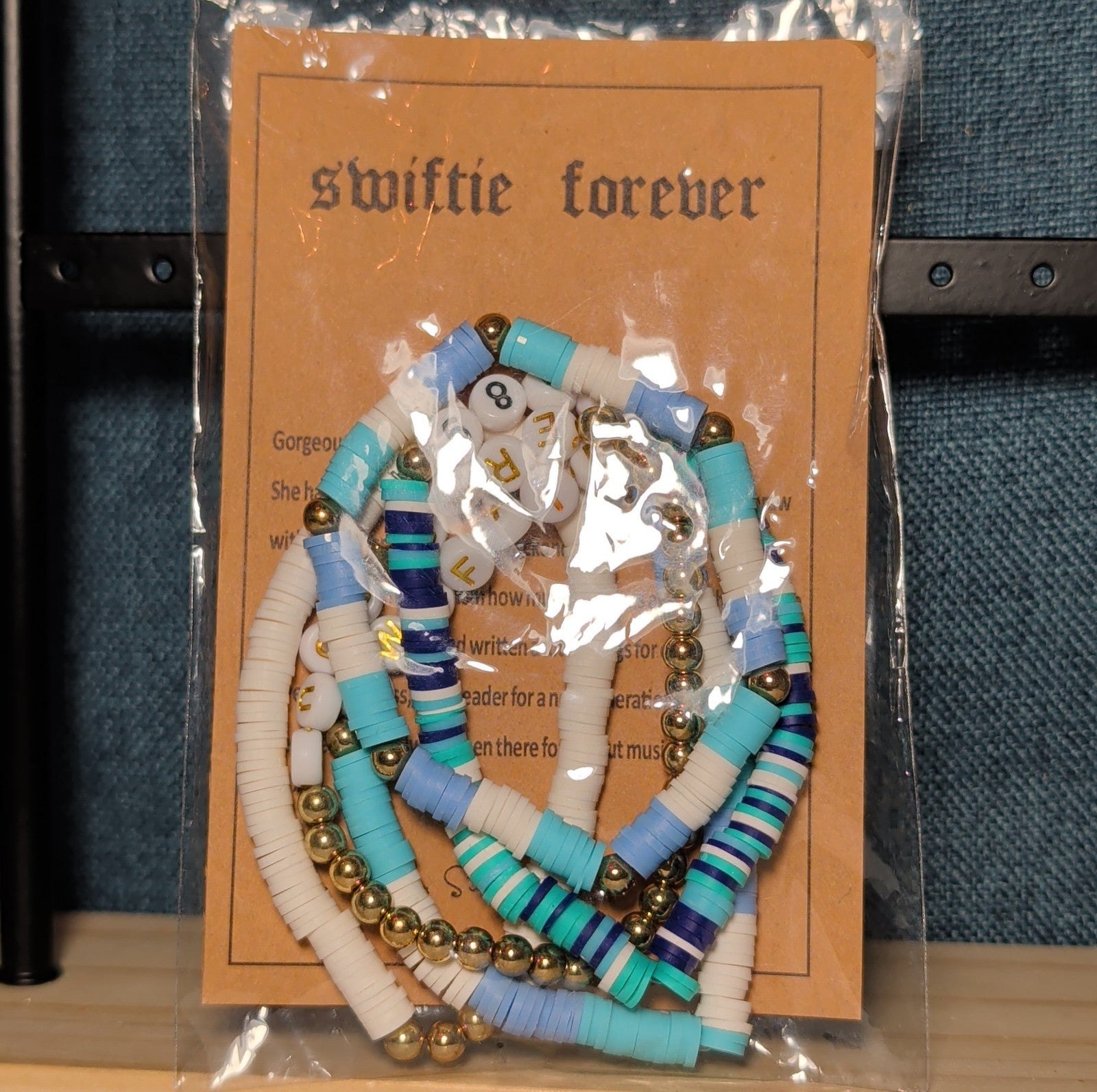 Swiftie Forever 5-Piece Beaded Bracelet Set Eras Tour Y2K NWT