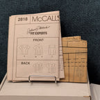 McCall’s 2818 Sewing Pattern Misses Tops Learn To Fit A Full Bust Sz 10-14 Uncut