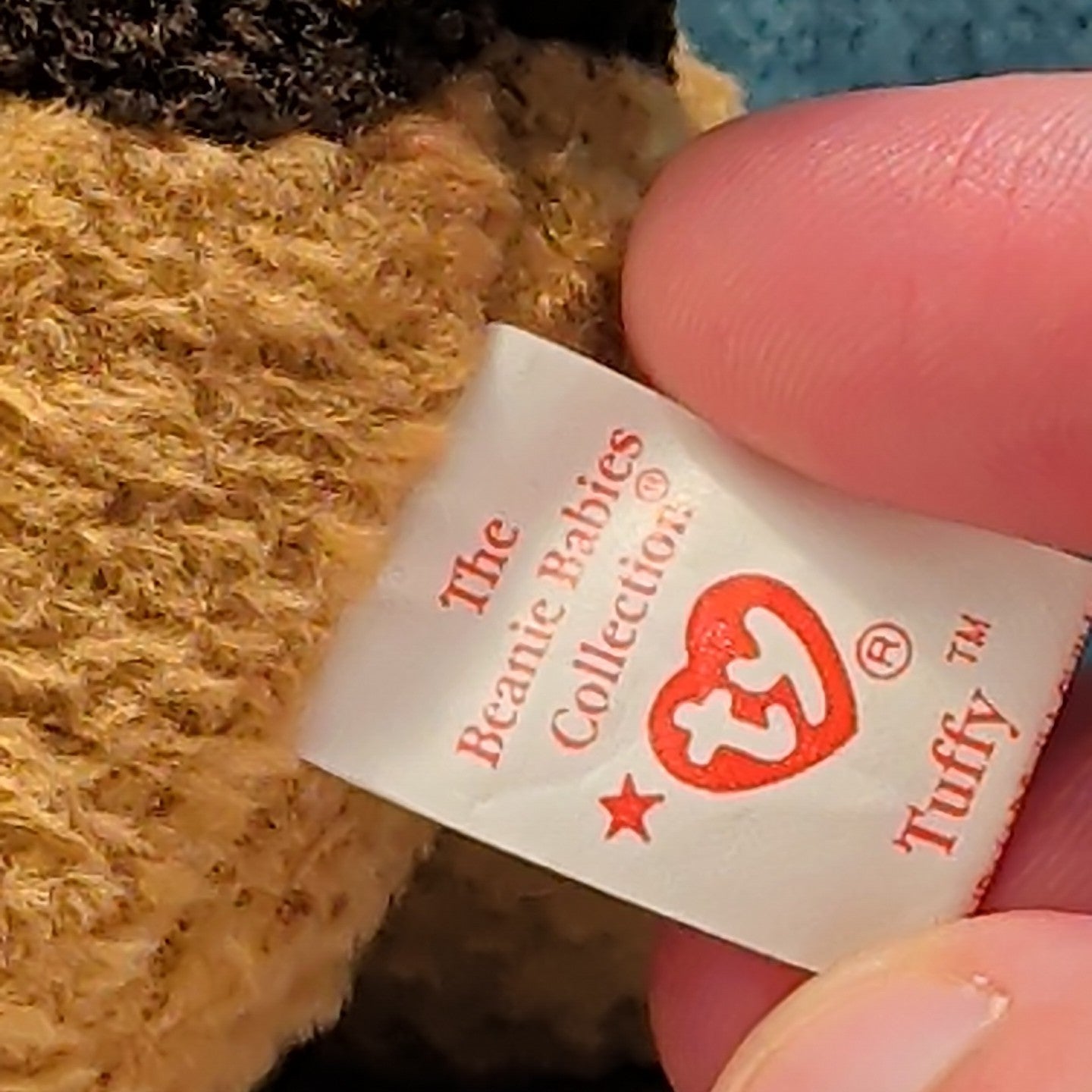 TY Beanie Baby TUFFY Terrier Dog 1996 | MWMT Mint Tags | Fareham Hants Star 6.5"