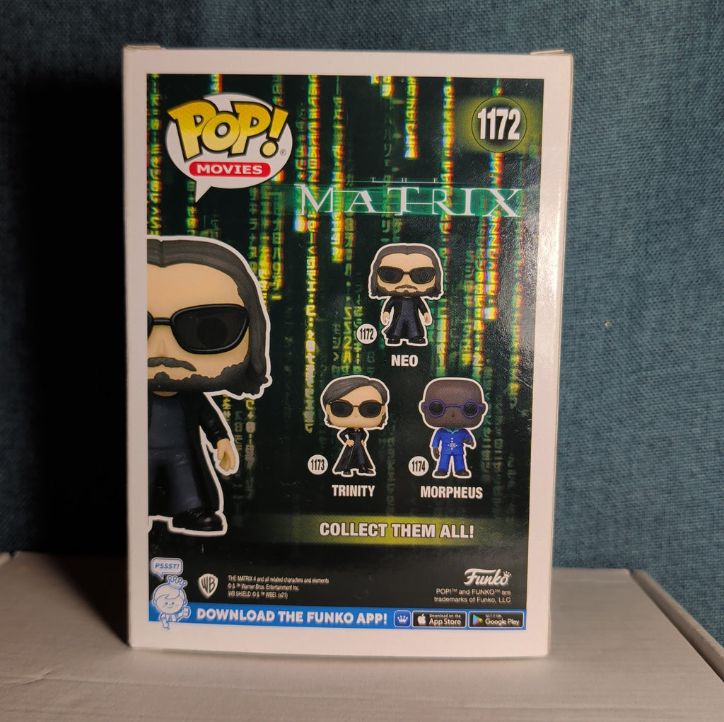 Funko Pop! Movies Matrix Neo 1172 Vinyl Figure Resurrections with Protector