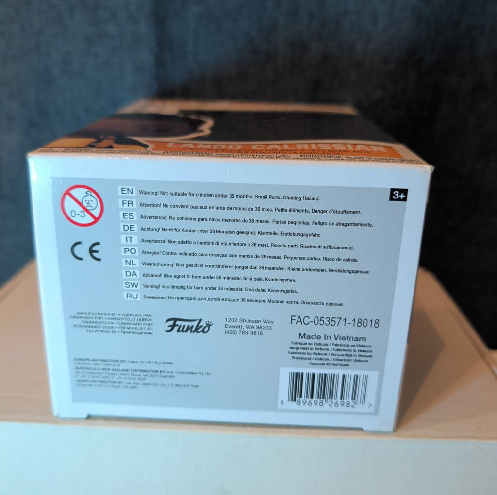 Funko POP Star Wars Lando Calrissian 240 Vinyl Bobble-Head In Box w/ Protector