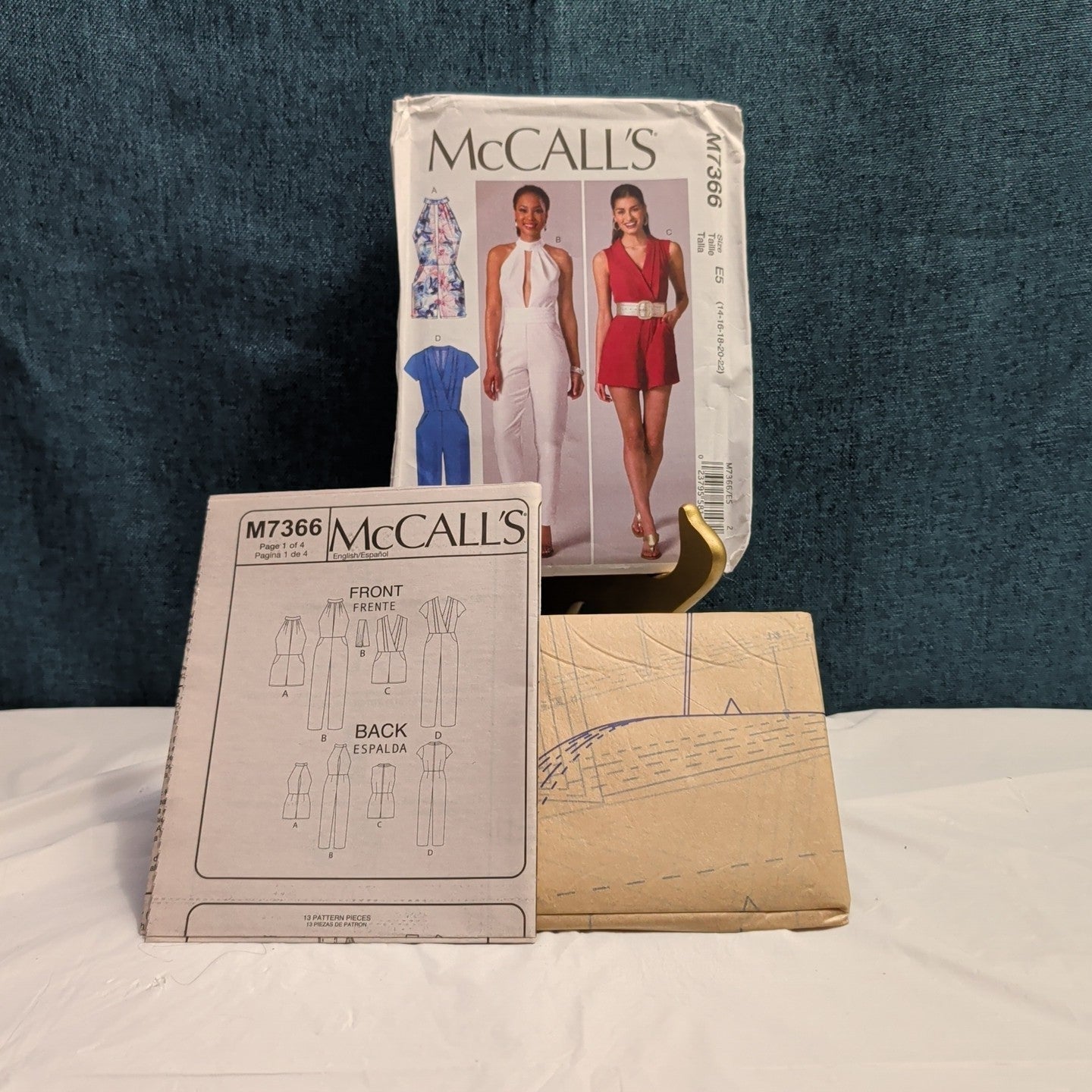 2016 McCall's M7366 Misses' Jumpsuit & Romper Sewing Pattern | Size 14-22 UNCUT