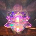 Flower Touch Lamp Glass Oil Warmer Multicolor