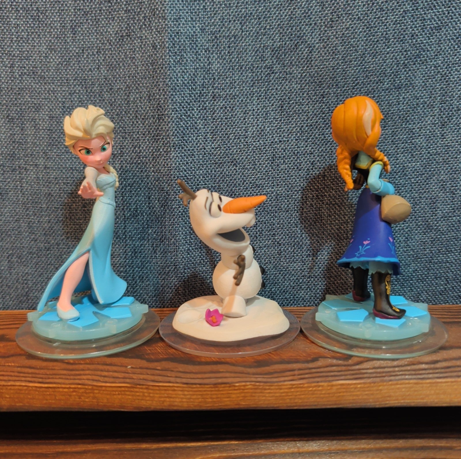 Disney Infinity Frozen 3 Figure Lot Elsa Anna Olaf PVC Loose