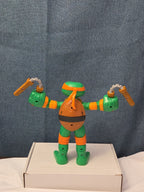 Teenage Mutant Ninja Turtles TMNT Stretch N Shout Michelangelo Talking Figure