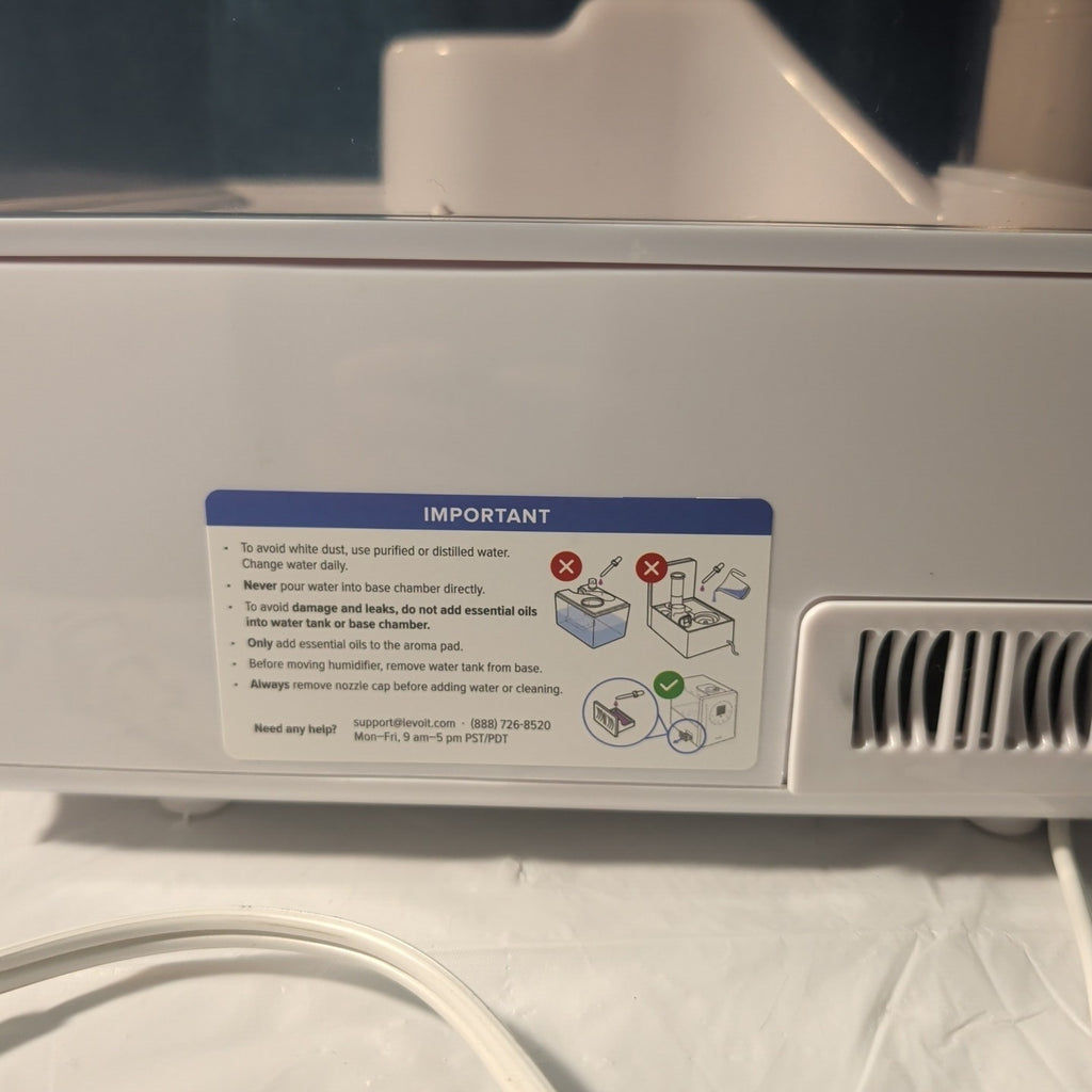 LEVOIT LV600HH Warm Or Cool Mist Ultrasonic Humidifier, Air Vaporizer, Diffuser