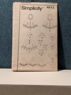 Simplicity 4812 Child's Poncho Hat Mittens Pattern Sz 3-8 | UNCUT |Cozy Fleece