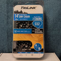 NEW TriLink S52 14" Replacement Saw Chain 2-Pack | 52 Drive Links .050" Gauge