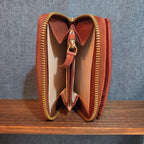 Margot New York Gina Compact Wallet Brandy Leather Boho