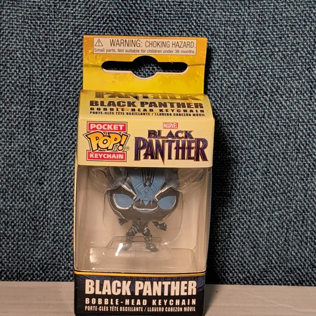 Funko Pocket POP Keychain Marvel Black Panther Glow in the Dark GITD Bobble Head