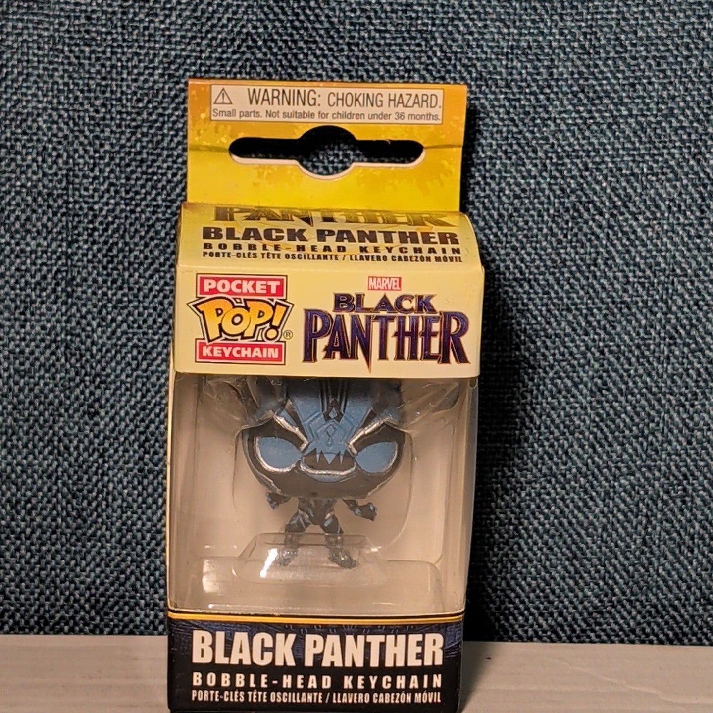 Funko Pocket POP Keychain Marvel Black Panther Glow in the Dark GITD Bobble Head