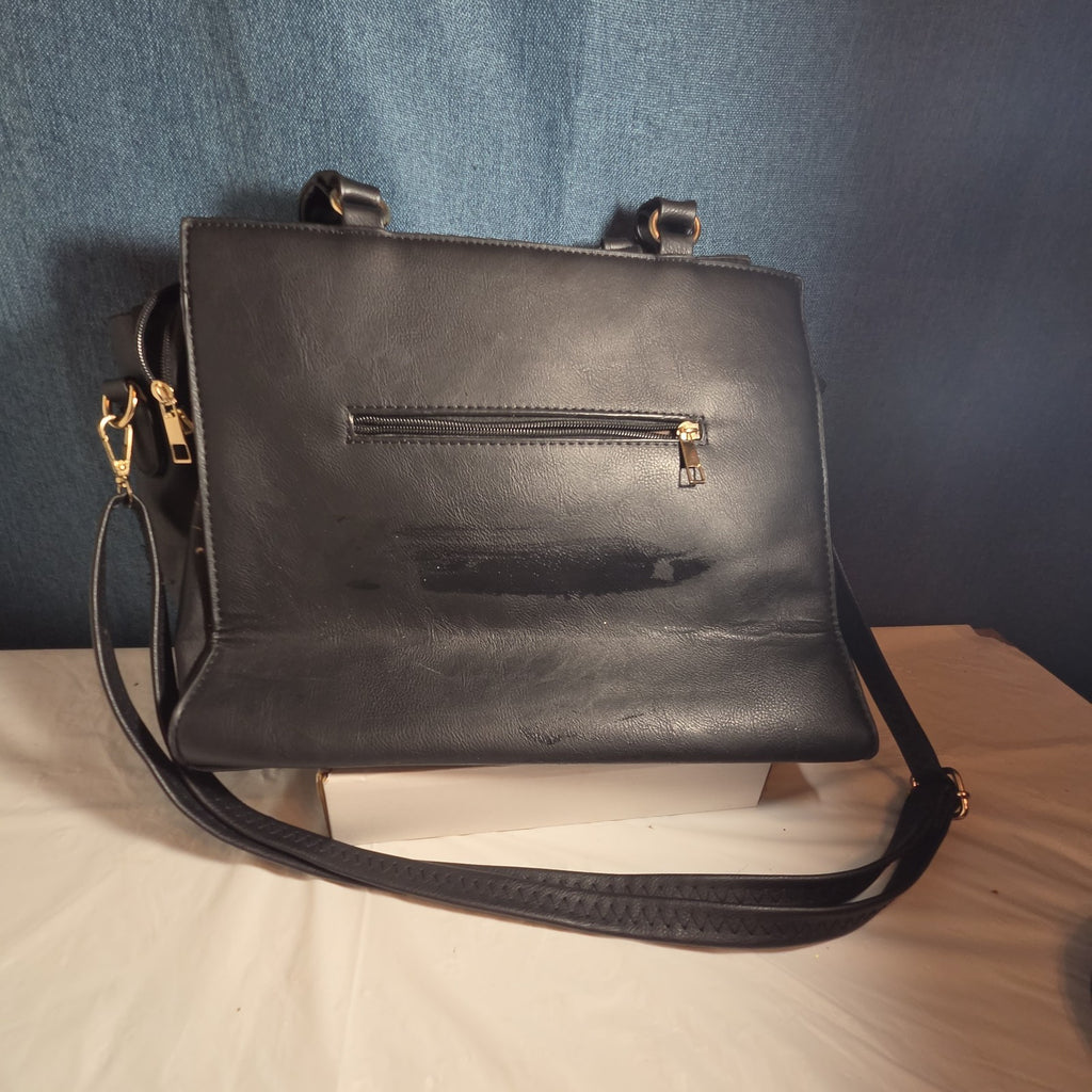 Satchel Chevron Quilted Faux Leather Purse Tote Classic Vibe