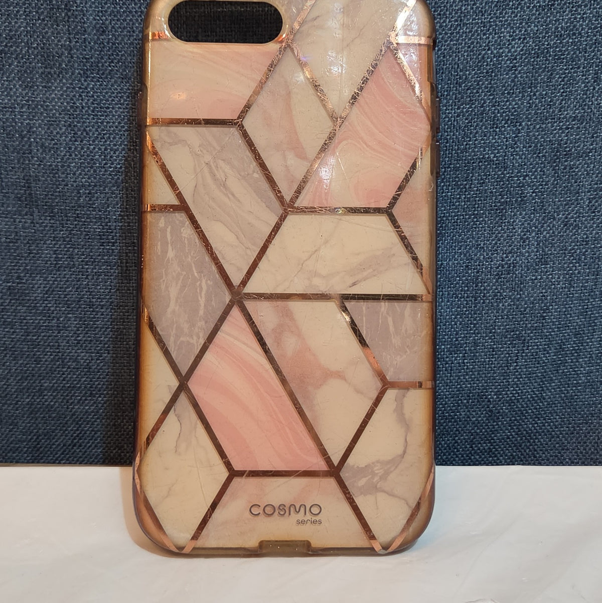 i-Blason Cosmo iPhone 7 Plus 8 Plus Case Pink Marble Rose Gold