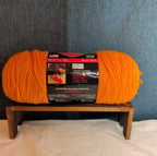 Red Heart Super Saver Pumpkin Orange Acrylic Yarn Cozy Fall NWT E300