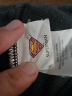 DC Comics Superman Boys Athletic Shorts Size S 6/7 Grey Red Mesh Gym Shorts