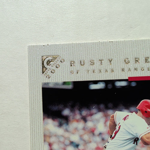 2000 Topps Gallery Rusty Greer #4 Texas Rangers Canvas Texture Baseball Card