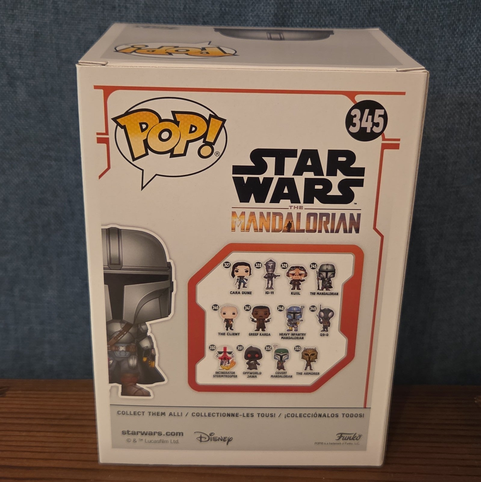 Funko Pop Star Wars The Mandalorian #345 Beskar Vinyl Figure with Protector