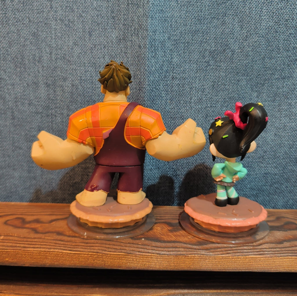 Disney Infinity Wreck It Ralph Vanellope 2 Figure Lot PVC Loose