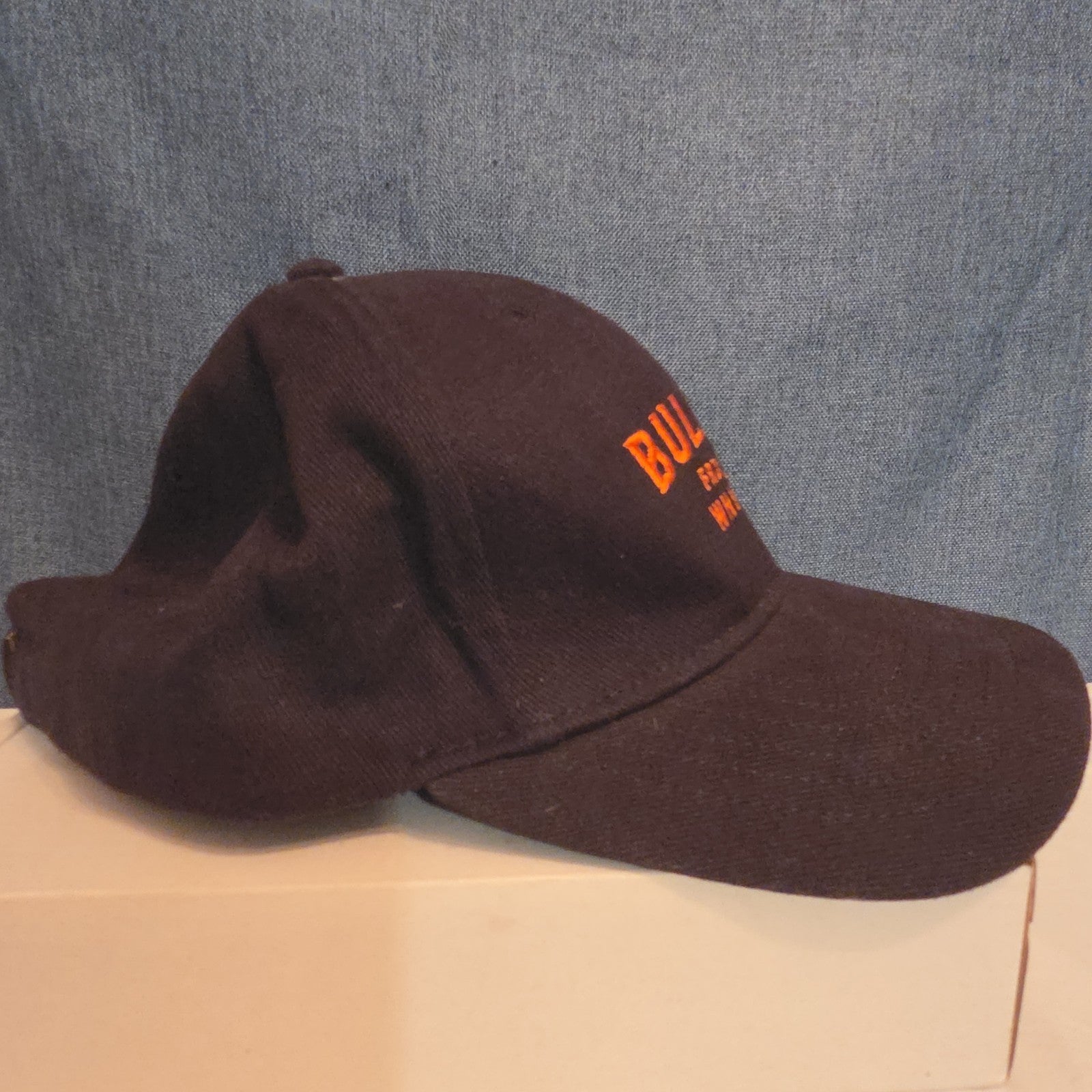 Bulleit Frontier Whiskey Hat Cap Sportsman Charcoal Black Strapback
