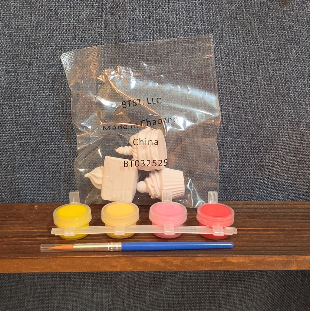 Make Mini Moments Cake Shop DIY Ceramic Paint Kit Miniatures