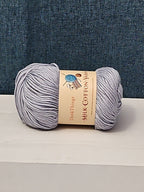 ThinkThings Milk Cotton Yarn | Soft Silver Grey 50g Skein Anti-Pilling