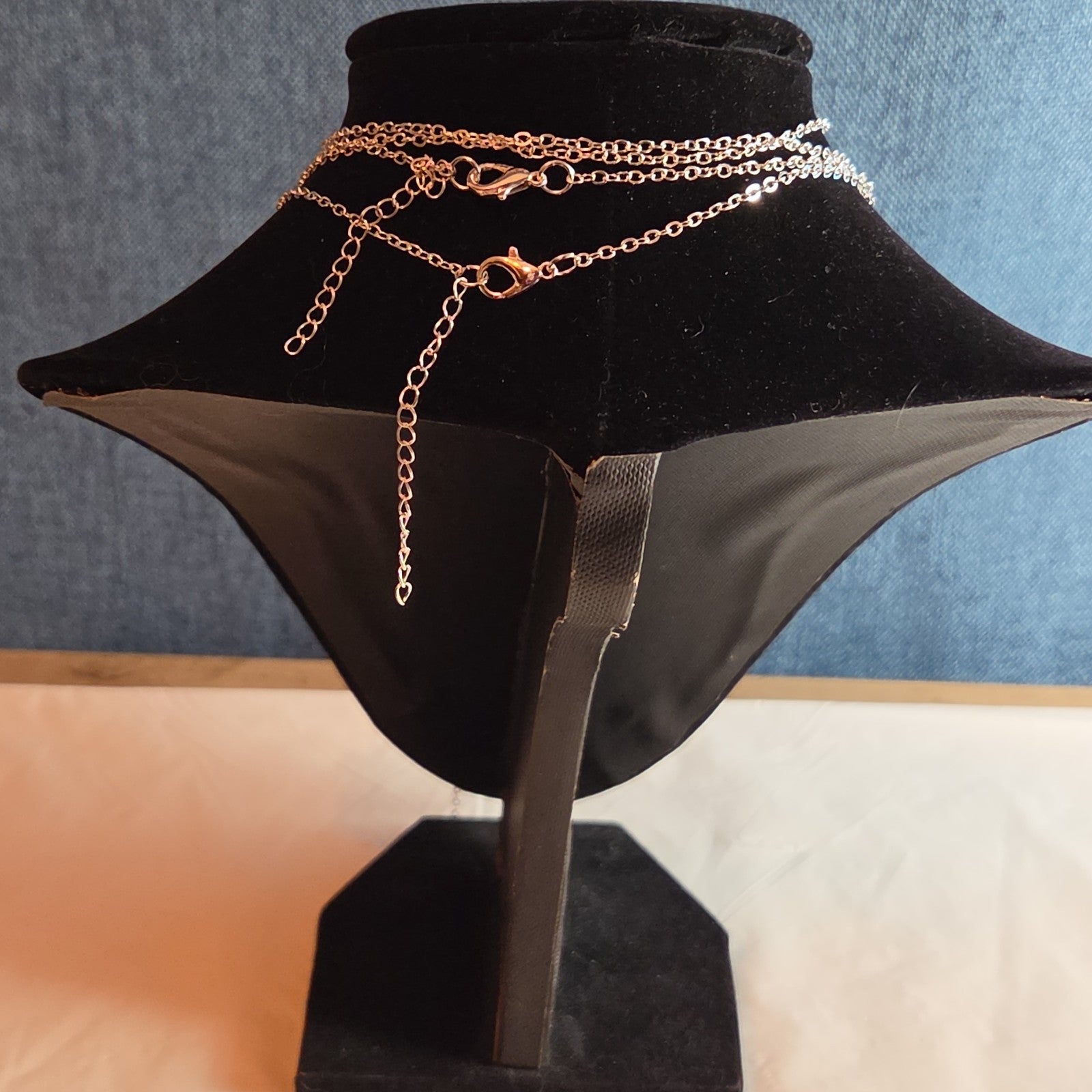 Fashion Silver Tone Multi Tier Lariat Disc Necklace Boho NIP X002Q3ZYJ