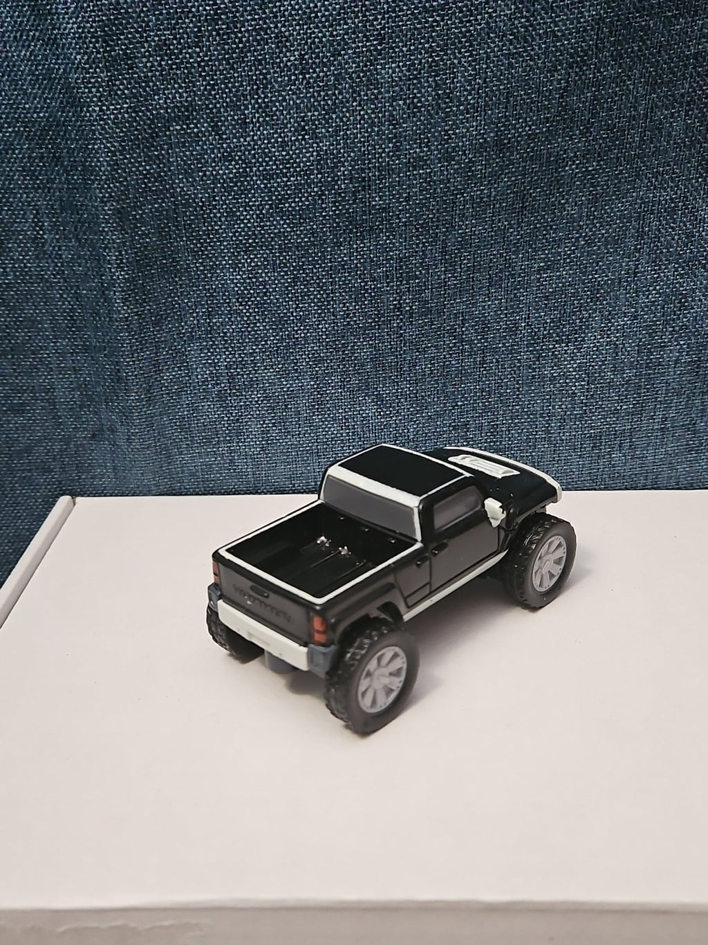 McDonald's Hummer H3T Toy Truck | 2006 Happy Meal Friction Car | Black & White