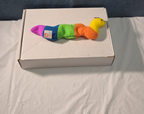 Ty Beanie Baby Inch the Inchworm 1995 Rainbow Plush Yarn Antennae Clean NO TAG