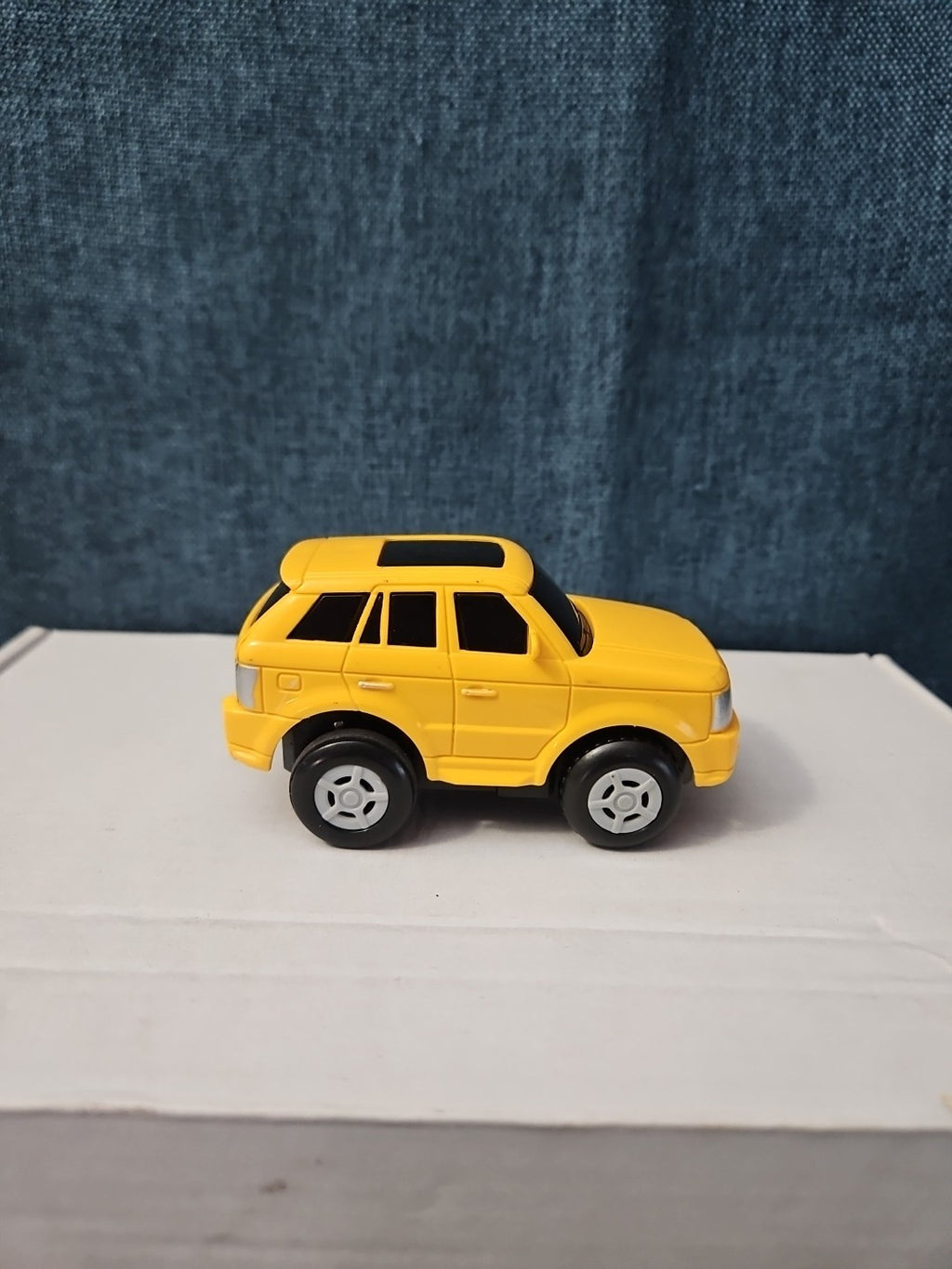 Motorized Yellow SUV Toy Car | Battery Operated Range Rover Style | 3" Vehicle