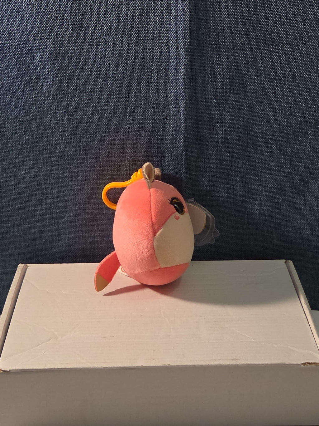 TY Roxie the Fox Squish-A-Boos Mini 3" Clip Plush MWMT with Tag Protector NEW
