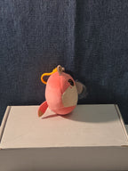 TY Roxie the Fox Squish-A-Boos Mini 3" Clip Plush MWMT with Tag Protector NEW