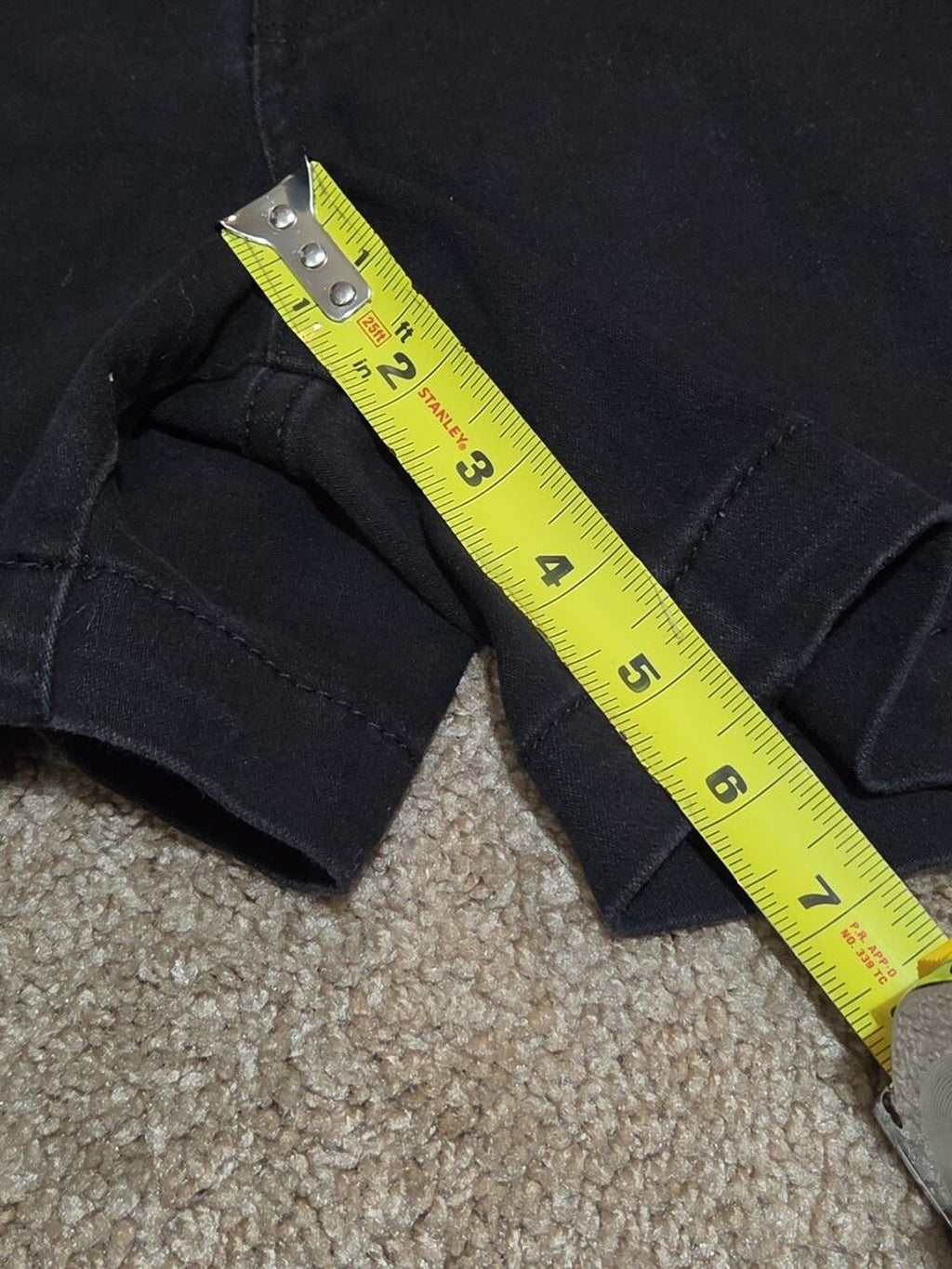 d.jeans High Waist Shorts Black Repreve Stretch Denim Modern Preowned Size 12