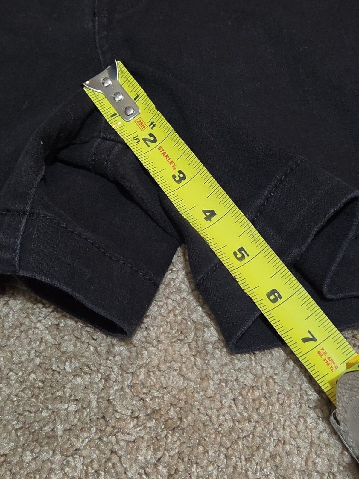 d.jeans High Waist Shorts Black Repreve Stretch Denim Modern Preowned Size 12