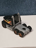 Hot Wheels Semi Truck Cab | Track Stars Black & Orange Racing Hauler