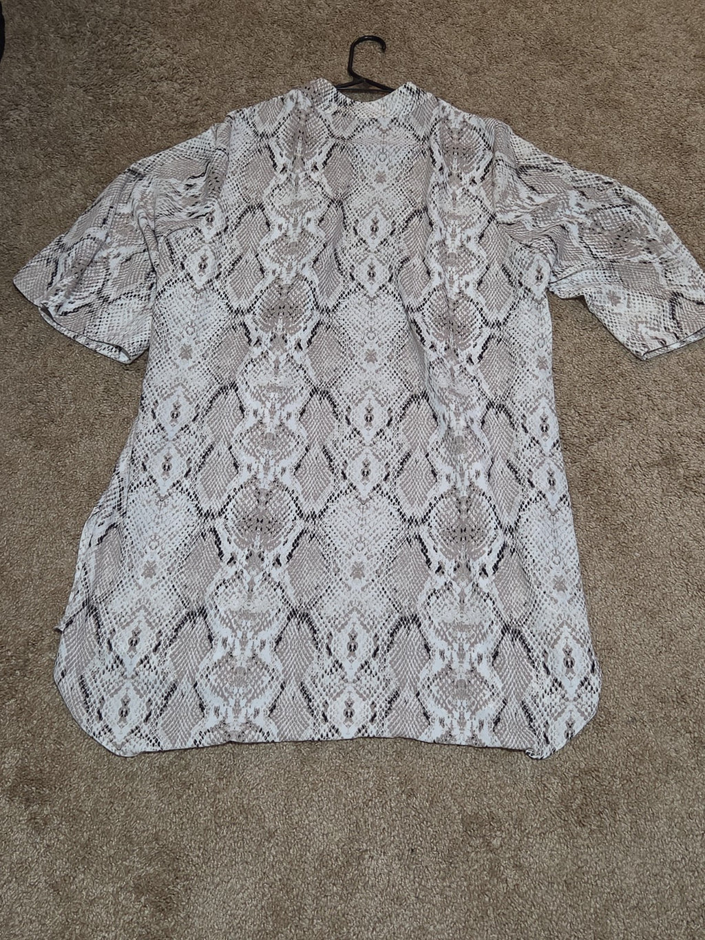 Apt 9 Snakeskin Kimono Cardigan Animal Print Top L/XL Gently Worn RN 73277