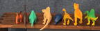 Mini Plastic Dinosaur Figure Lot 8 Prehistoric Toys