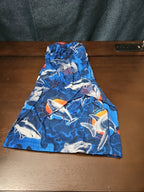 The Children's Place Boys Shark Sleep Shorts Size 7/8 Medium Blue Ocean Pajamas