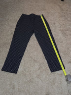 Zac & Rachel Pants 12 Black White Polka Dot Pull On Stretch