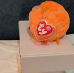 Ty Puffies Coconut The Monkey Plush Toy Orange 3" Glitter Eyes 2021 MWMT