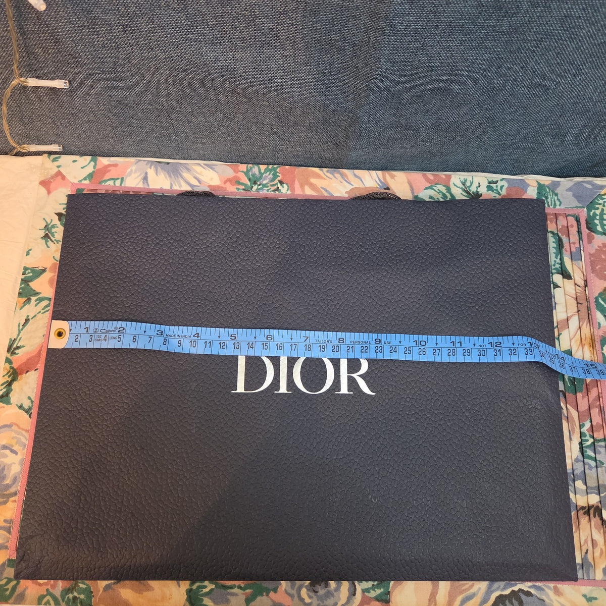Christian Dior Paper Shopping Bag Luxury Gift Tote  14" Wide