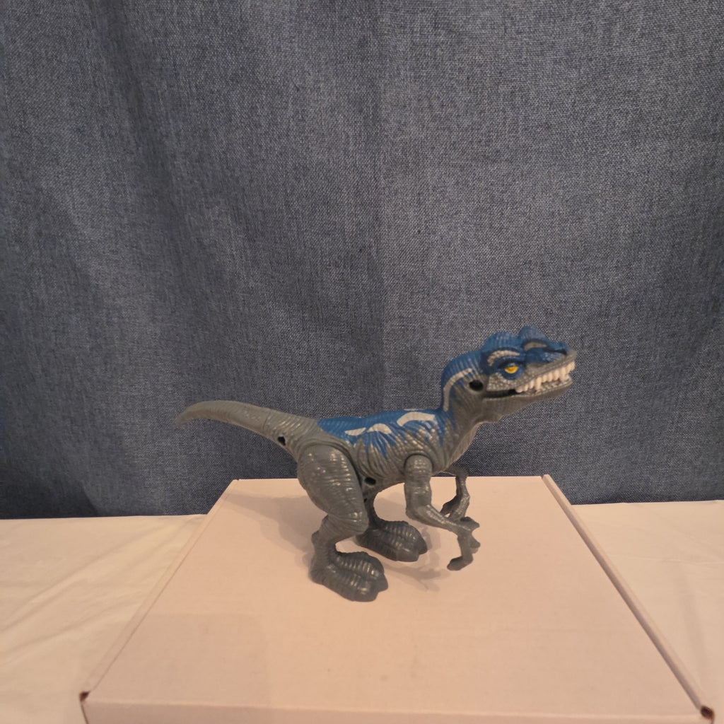 Chap Mei Dino Valley Velociraptor Figure Blue Stripe Replacement Animal Planet 7