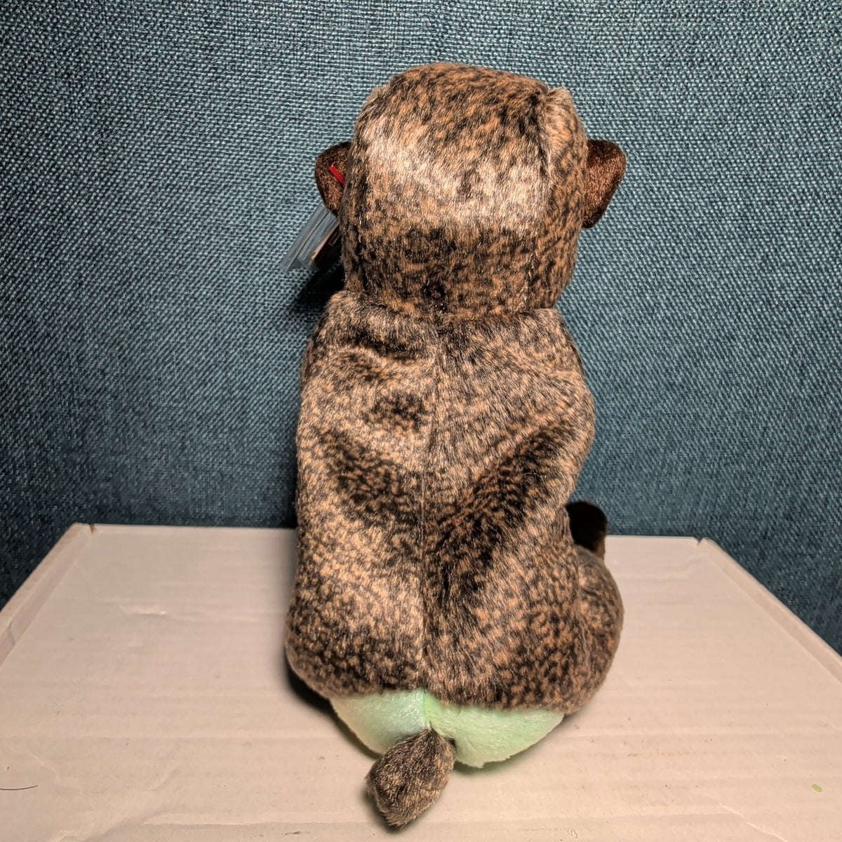 Cheeks Ty Beanie Baby 1999 Retired Baboon Monkey with Tag Protector NEW