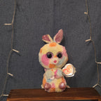 Ty Beanie Boos Bloomy Pastel Bunny Plush 6" Glitter Eyes Easter Bunny