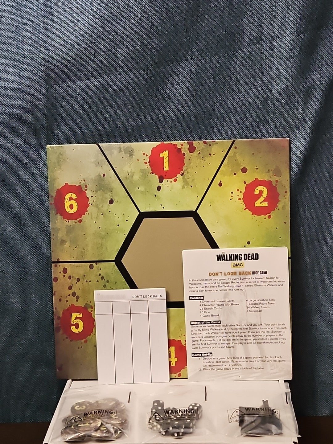 The Walking Dead: Don't Look Back Dice Game | AMC Cryptozoic | Rick Daryl