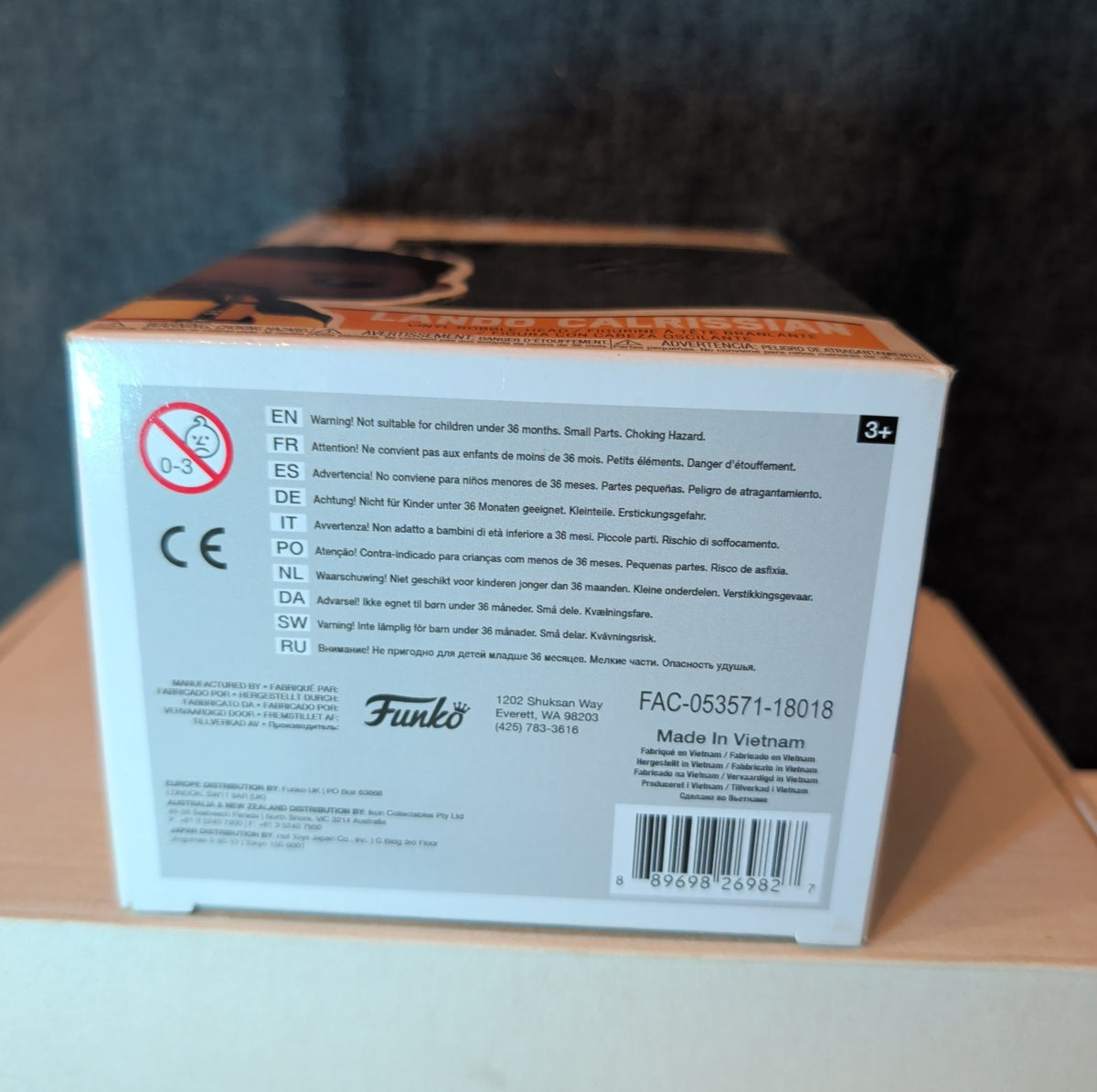 Funko POP Star Wars Lando Calrissian 240 Vinyl Bobble-Head In Box w/ Protector