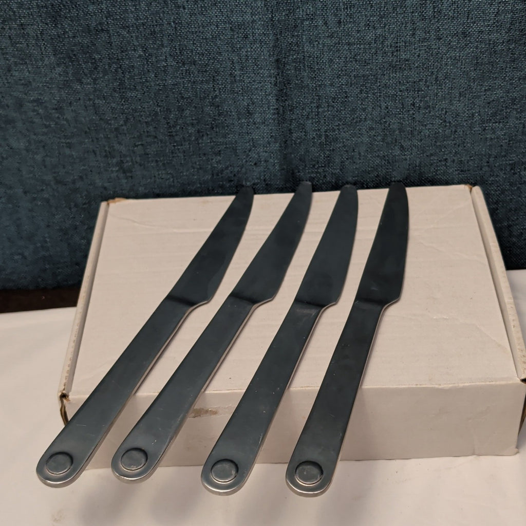 6 Pc GOURMET SETTINGS TAXI Flatware Set | 18/8 Stainless | 4 Knives | 2 Spoons