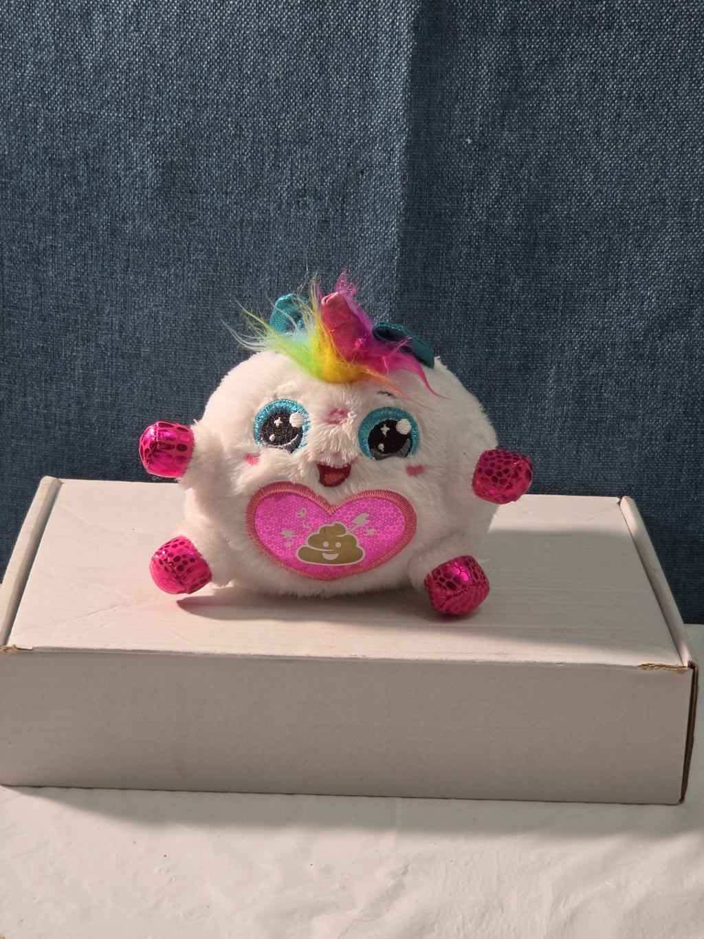 ZURU Rainbocorn Sparkle Heart 4" Plush Bowberry Bunnycorn Poop Emoji