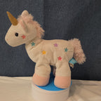 Manhattan Toy White Pink Unicorn Plush Rainbow Stars